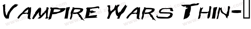 Vampire Wars Thin字体转换